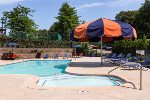 The pool at Chesterfield Village Apartments